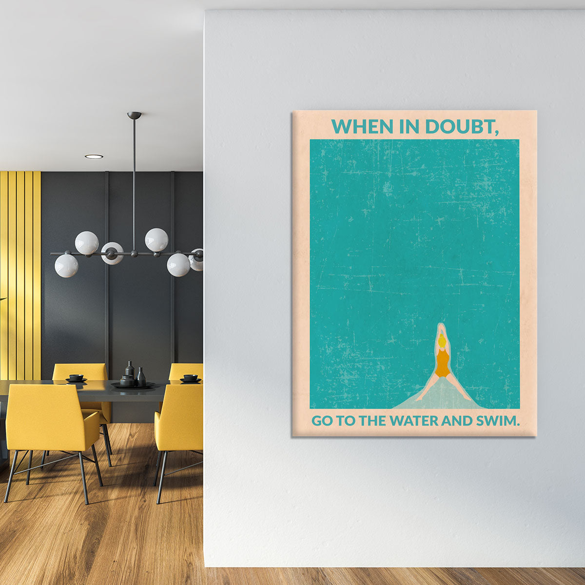 Open Water blonde Canvas Print or Poster - 1x - 4