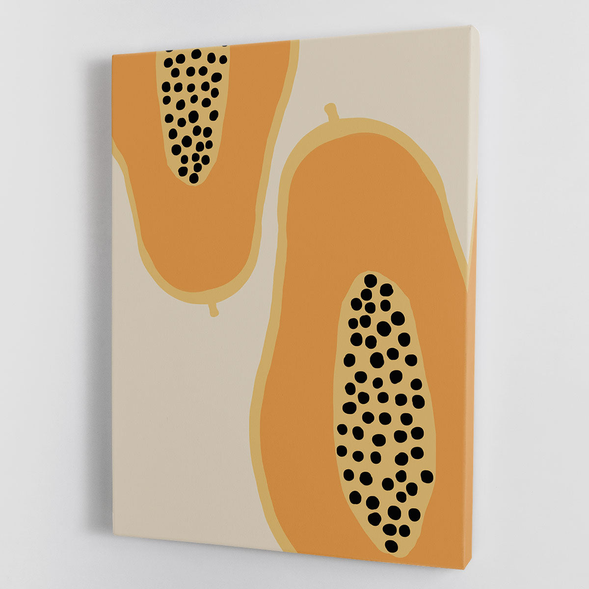 Papaya Minimalist Canvas Print or Poster - Canvas Art Rocks - 1