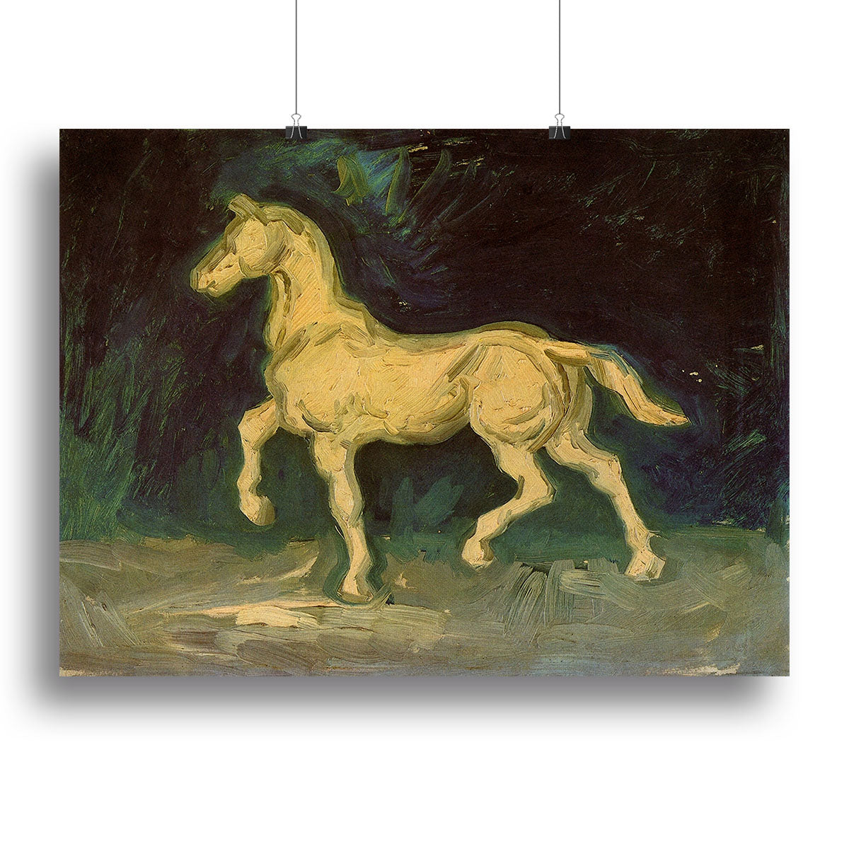 Plaster Statuette of a Horse by Van Gogh Poster - Unframed