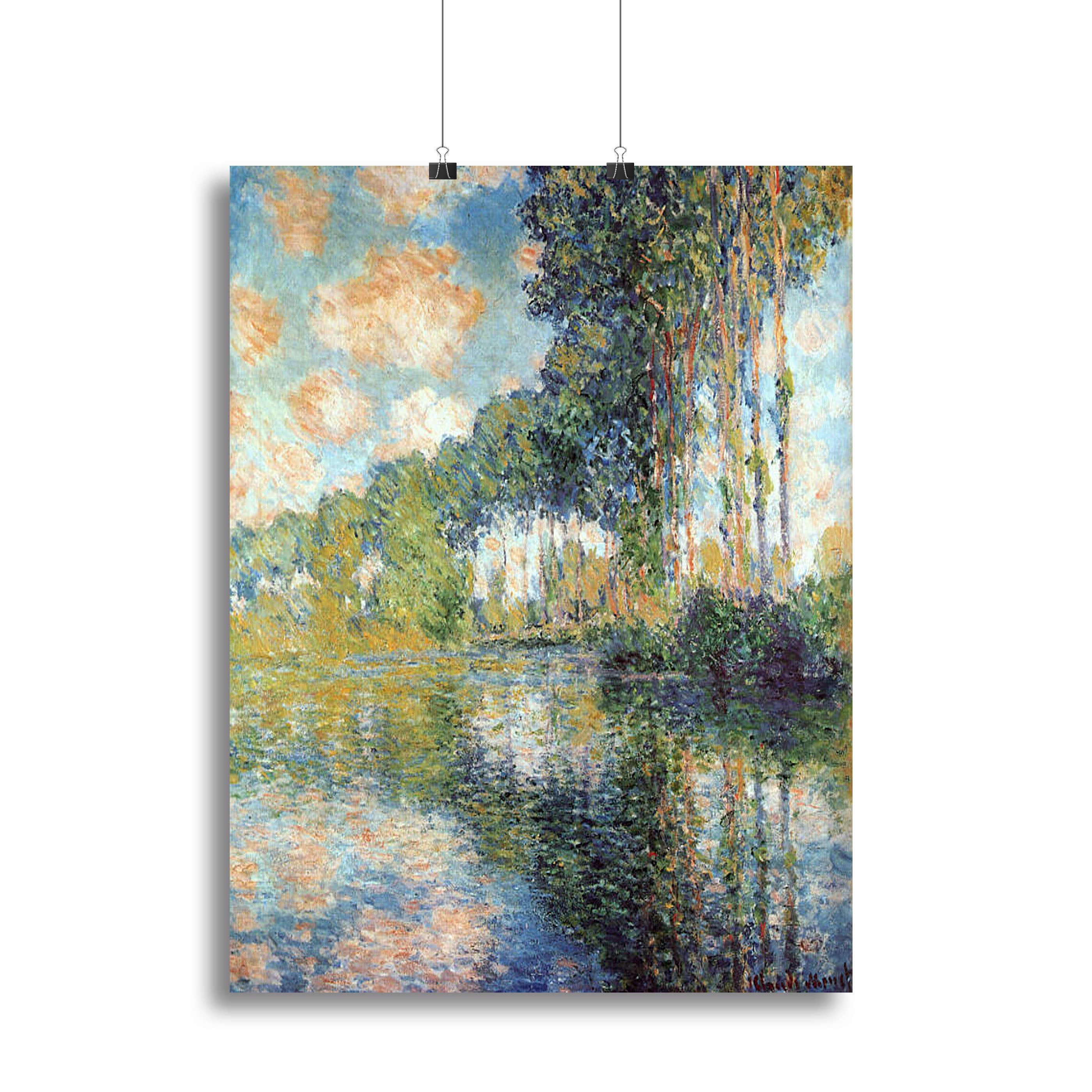 Poplars on the Epte by Monet Poster - Unframed