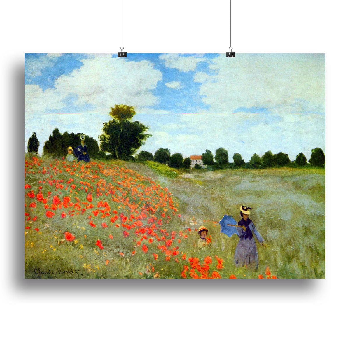 Poppies by Monet Poster - Unframed