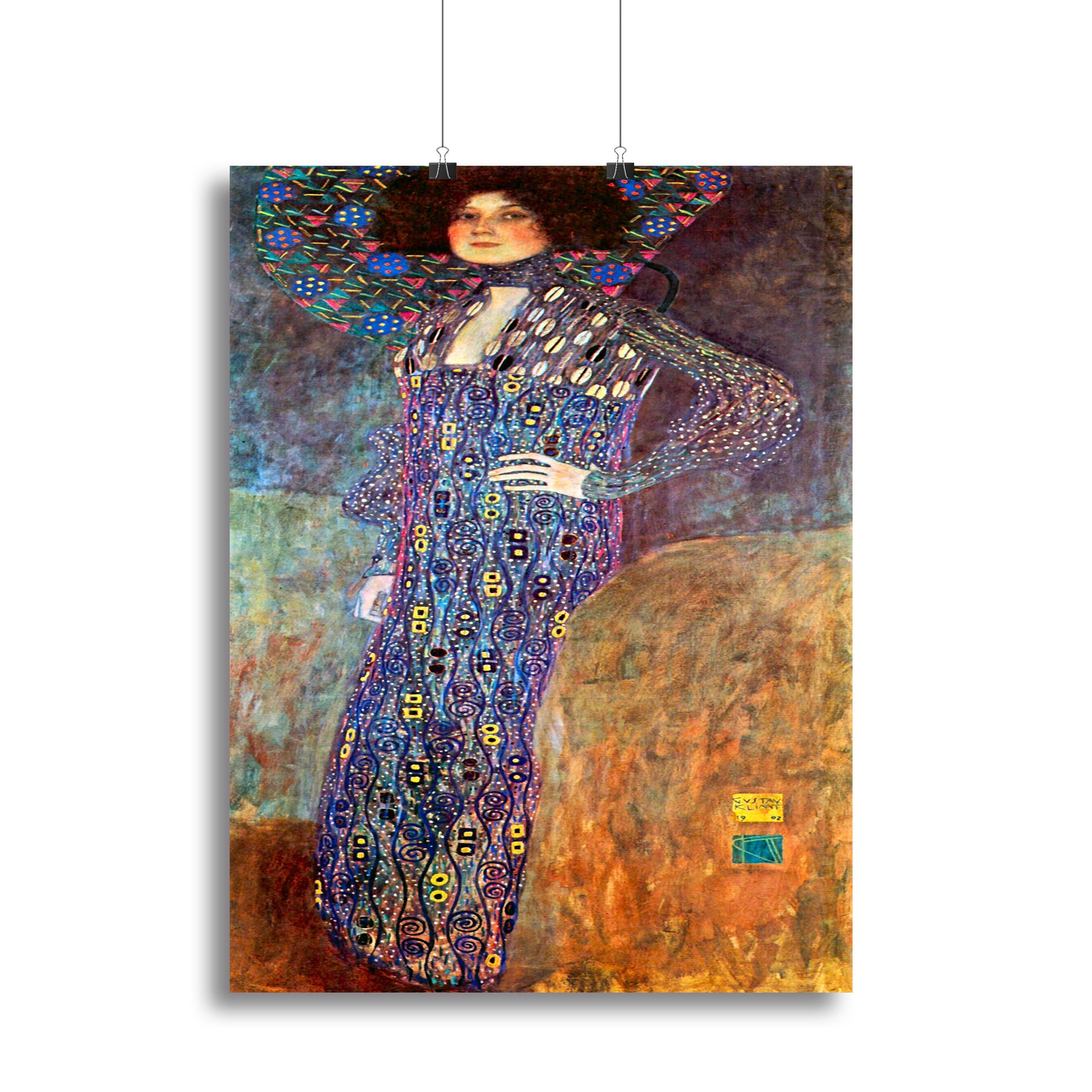 Portrait of Emily Floge by Klimt Poster - Unframed