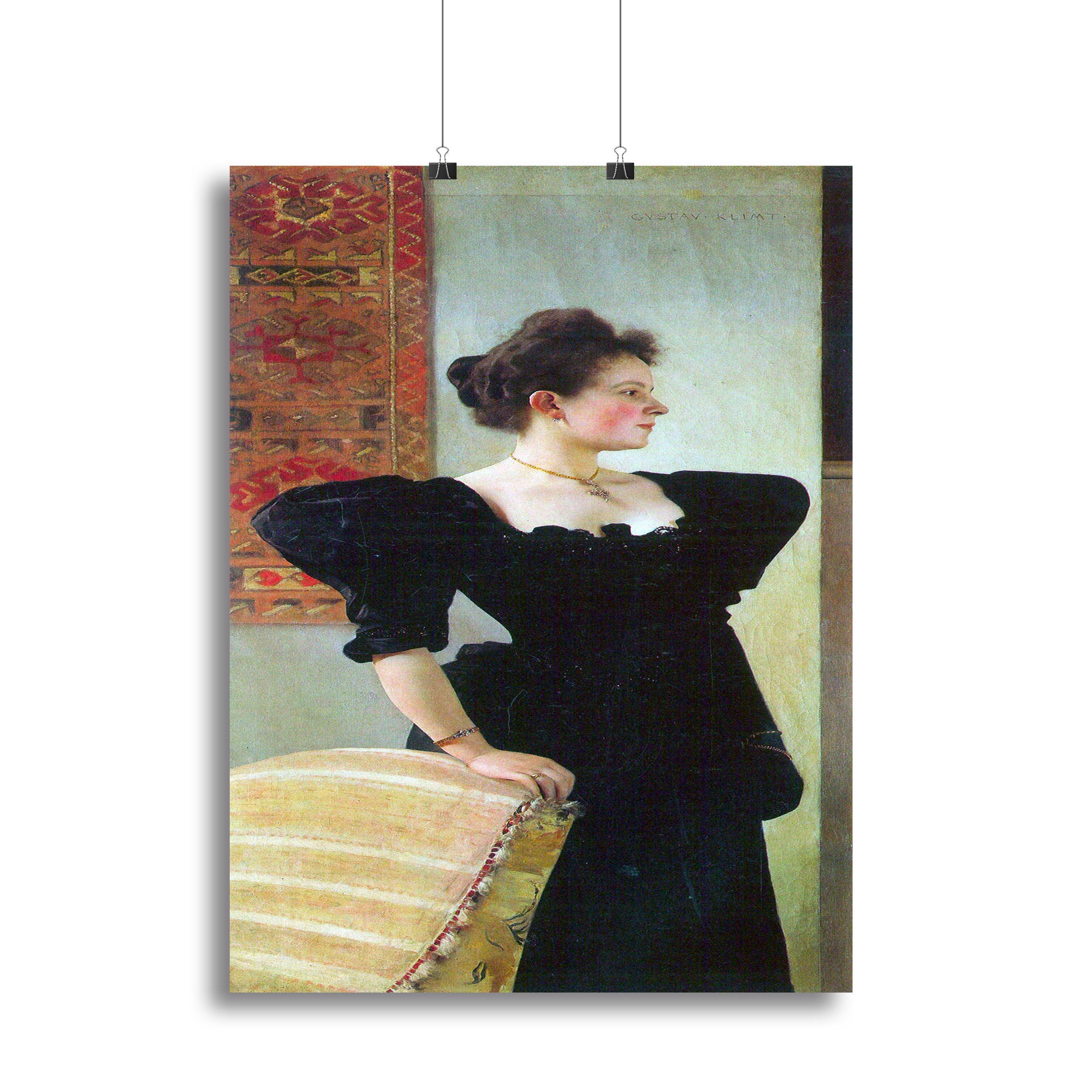 Portrait of Marie Breunig by Klimt Poster - Unframed