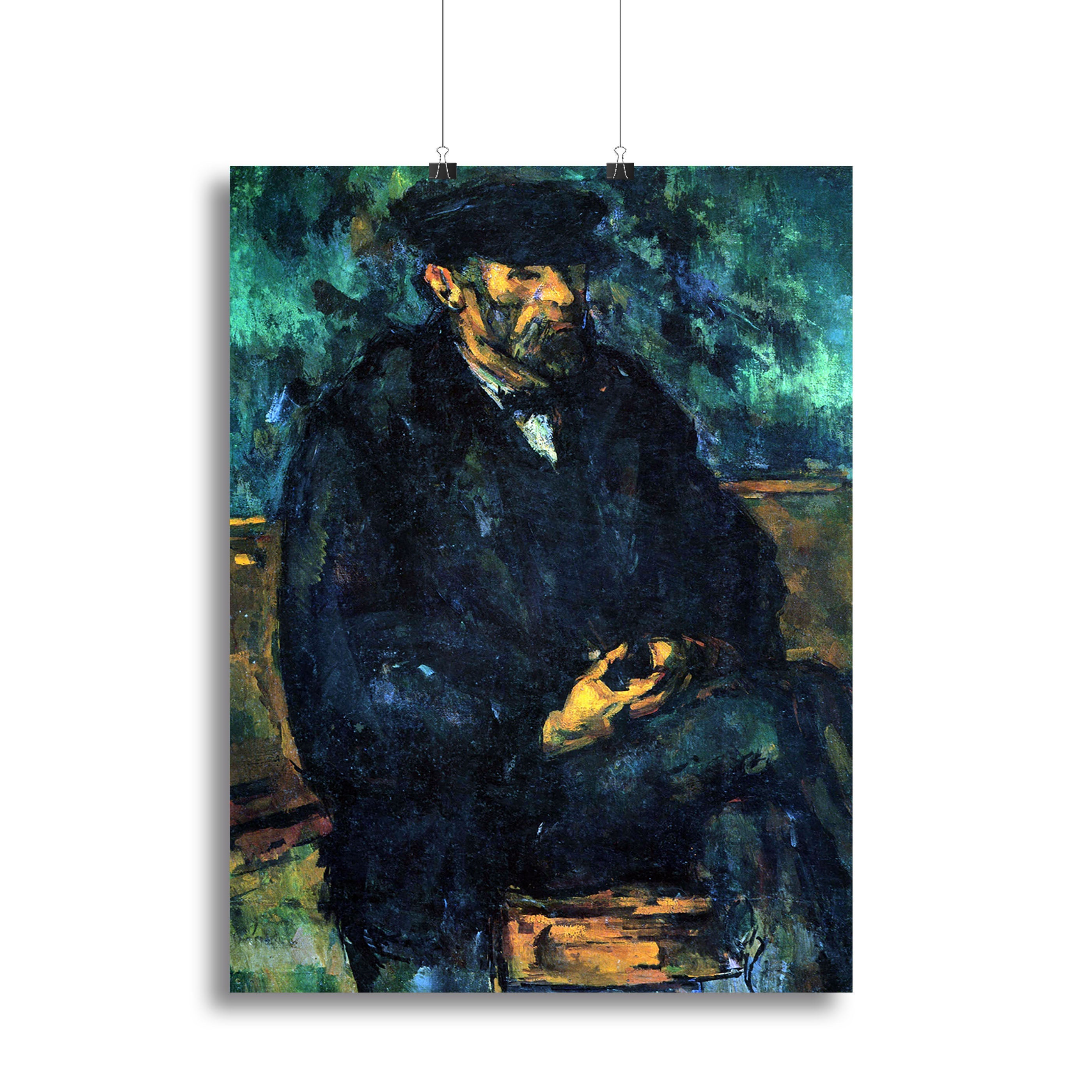 Portrait of Vallier by Cezanne Poster - Unframed