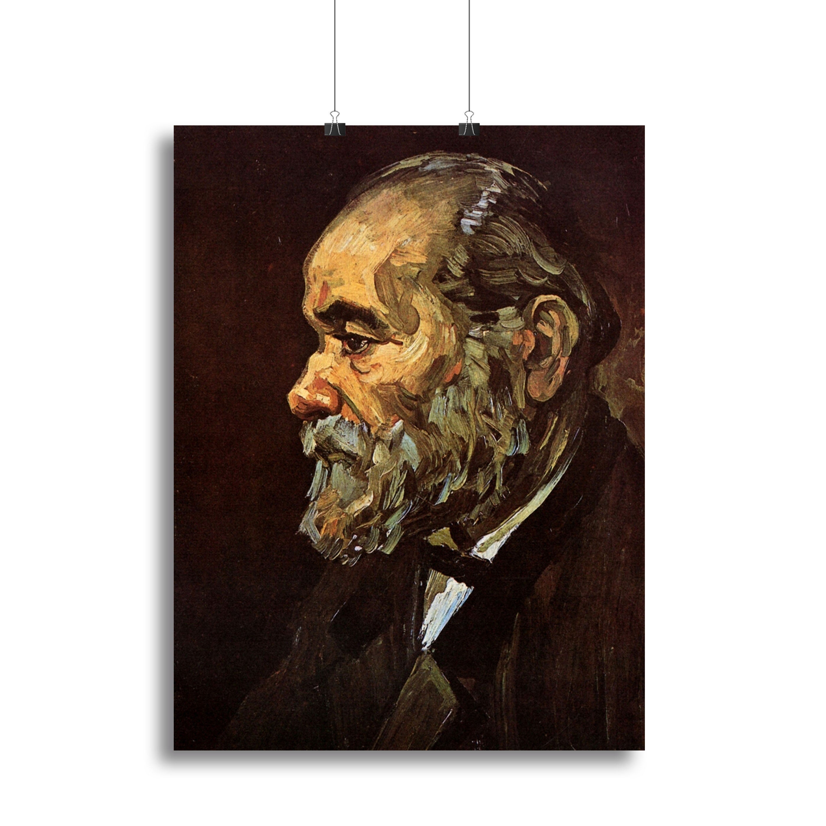 Portrait of an Old Man with Beard by Van Gogh Poster - Unframed