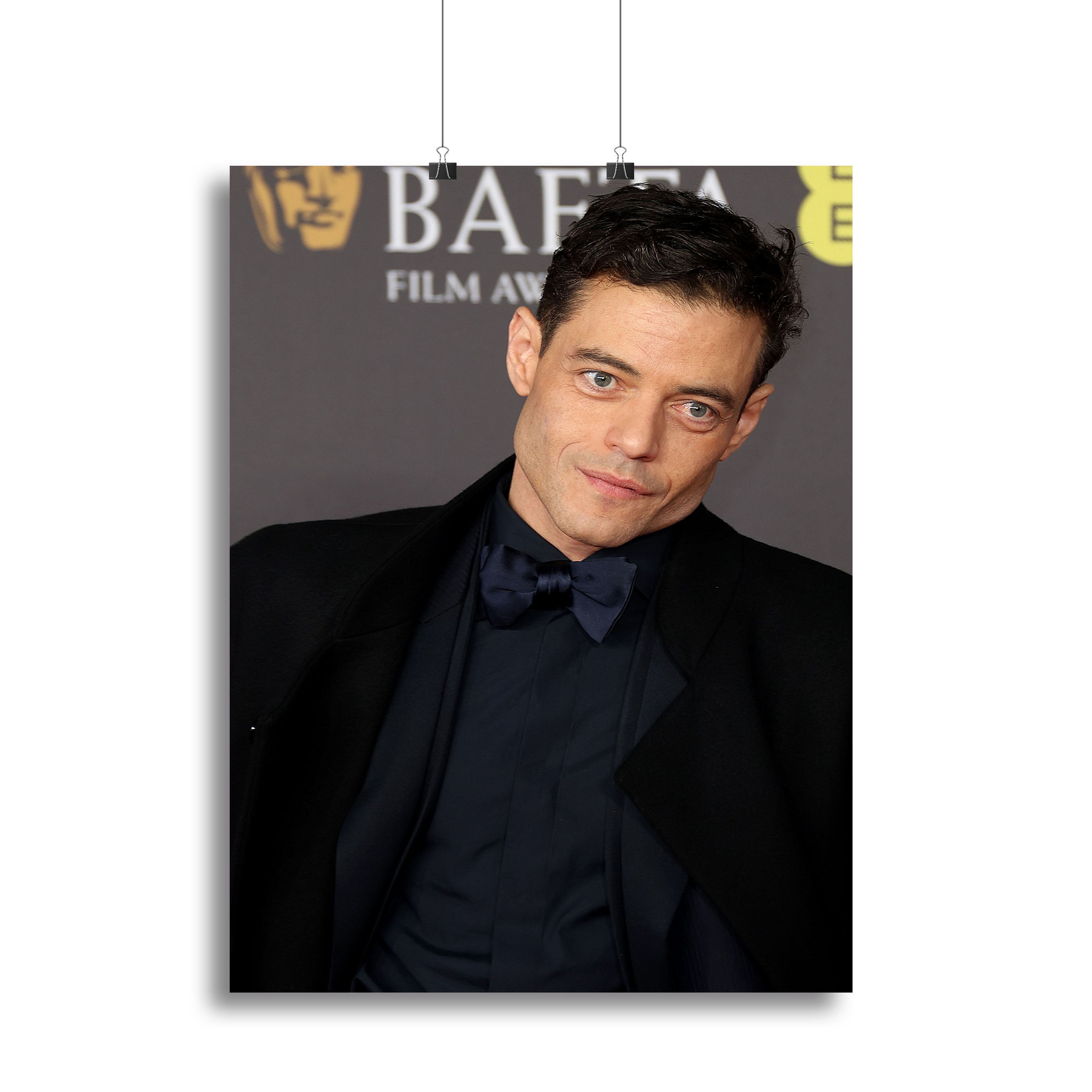 Rami Malek at the Baftas Canvas Print or Poster - Canvas Art Rocks - 2