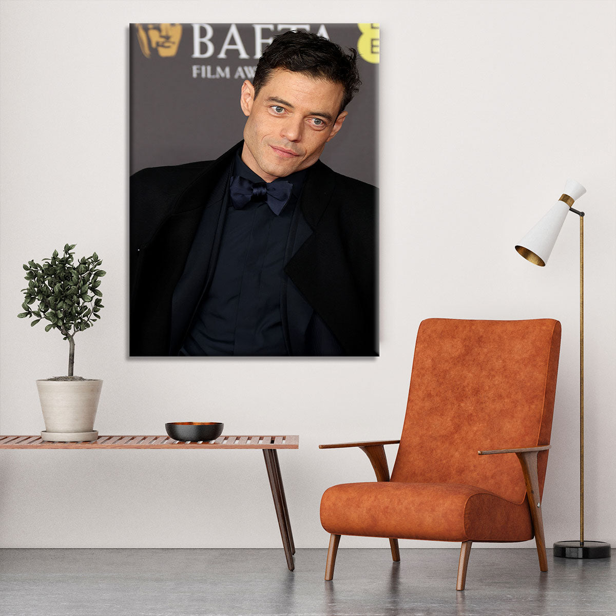 Rami Malek at the Baftas Canvas Print or Poster - Canvas Art Rocks - 6