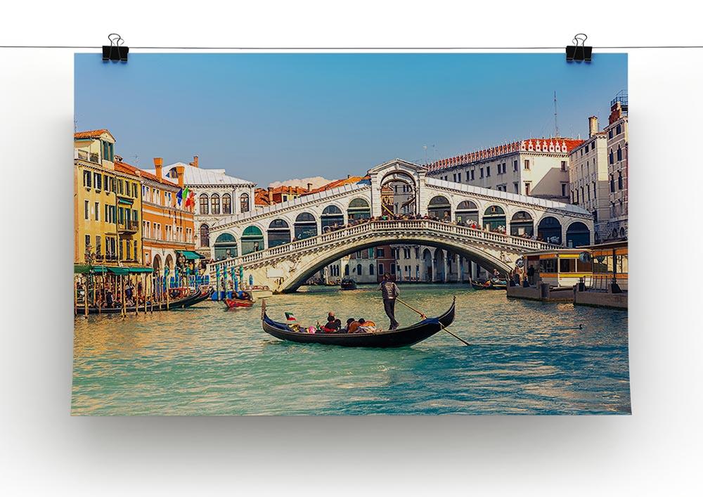 Rialto Bridge Venice Poster - Unframed