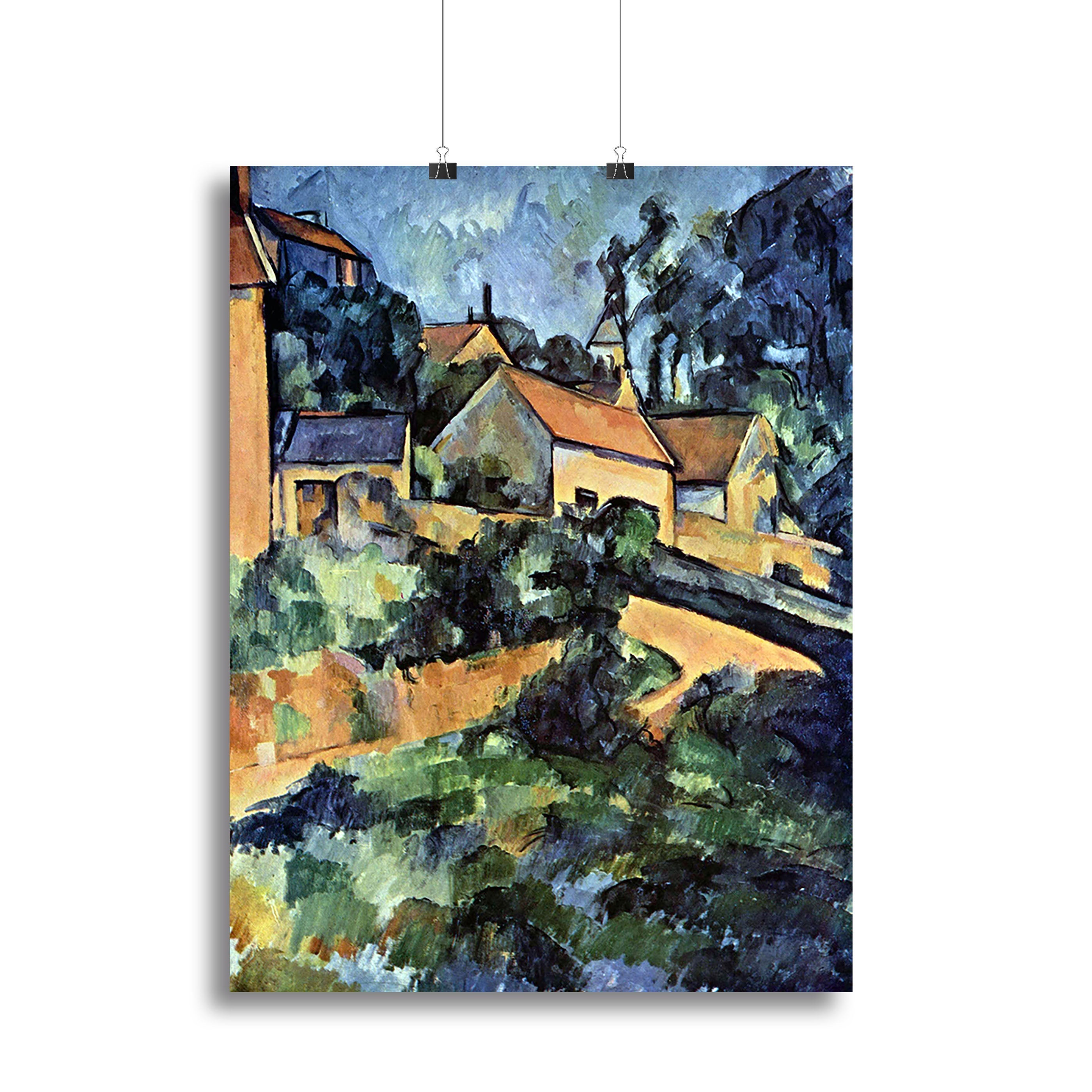 Road curve in Montgeroult by Cezanne Poster - Unframed