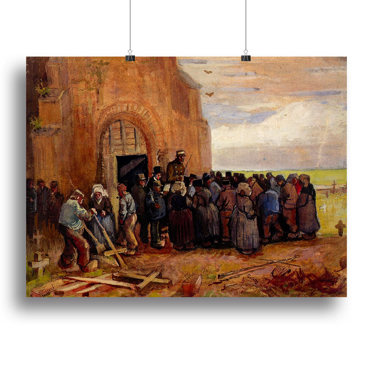 Sale of Building Scrap by Van Gogh Poster - Unframed