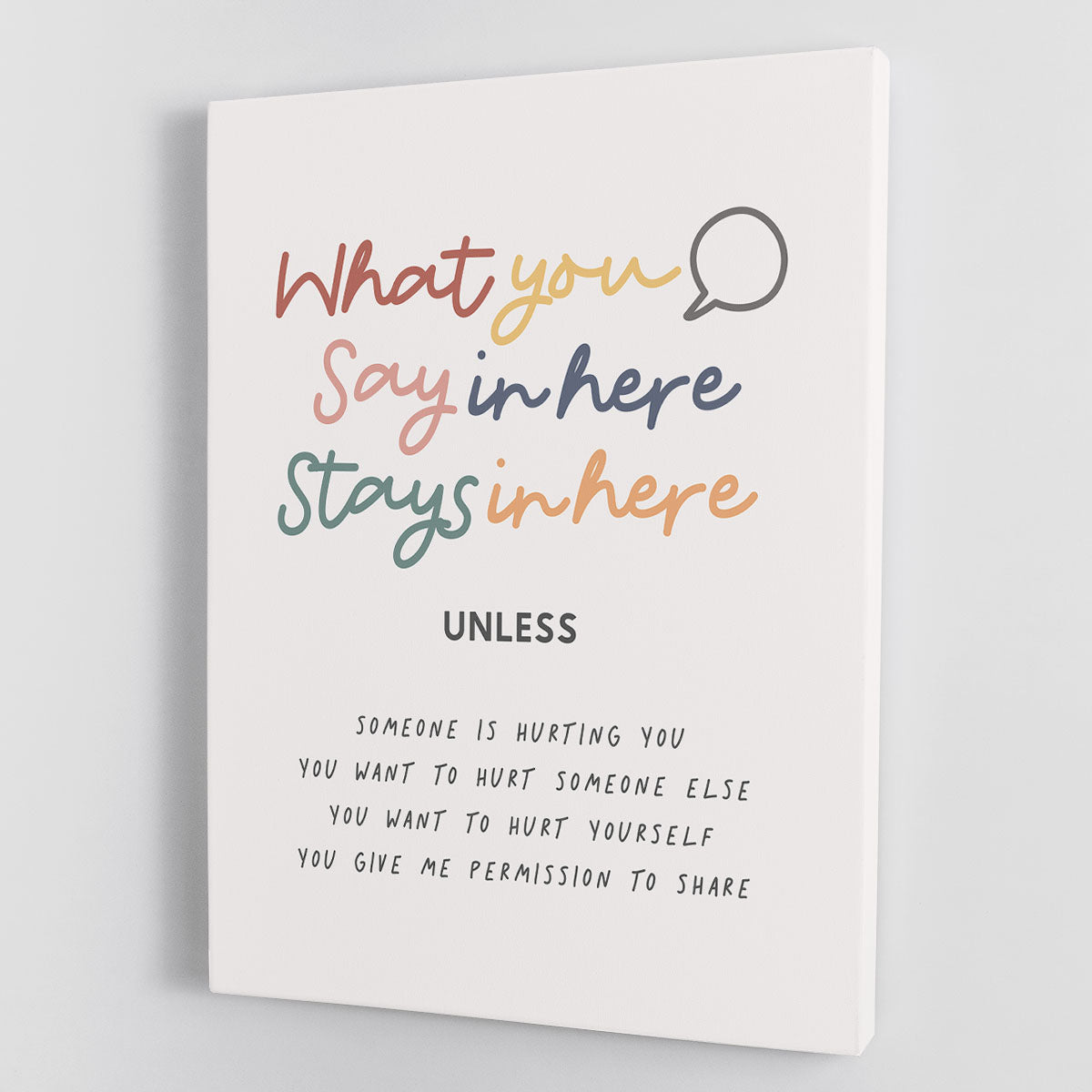 Say Here Stays Here Canvas Print or Poster - Canvas Art Rocks - 1