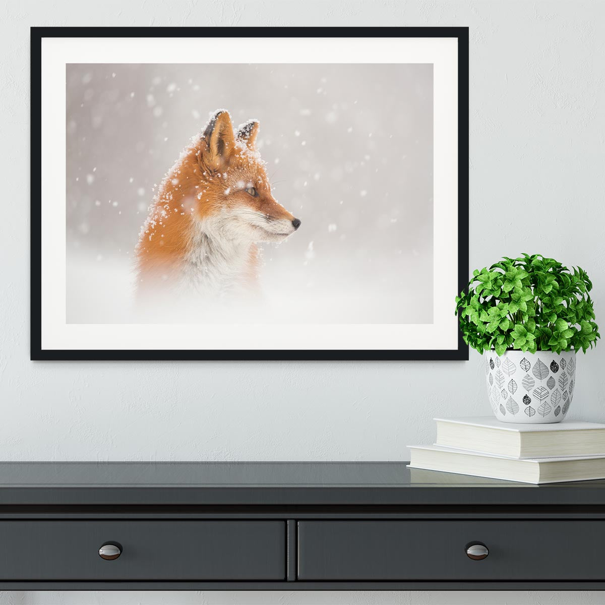 Snow is falling Framed Print - 1x - 1