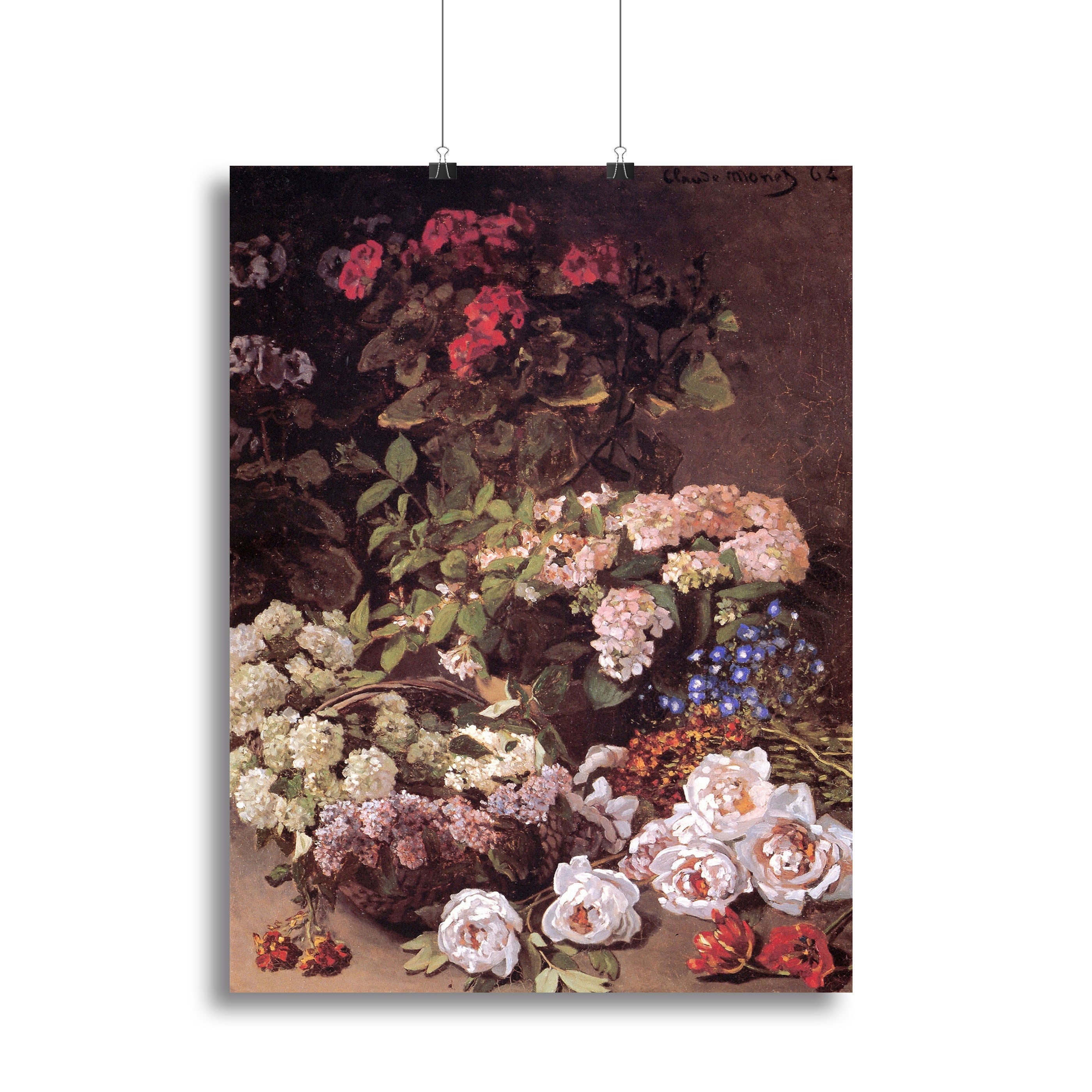 Spring Flowers by Monet Poster - Unframed