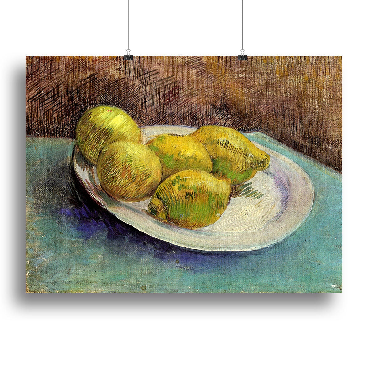 Still Life with Lemons on a Plate by Van Gogh Poster - Unframed