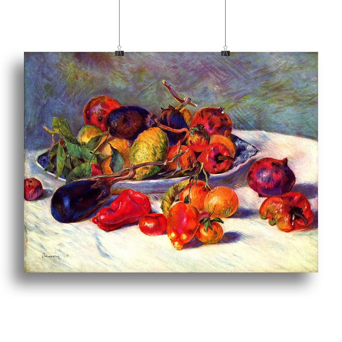 Still life with tropical fruits by Renoir Poster - Unframed