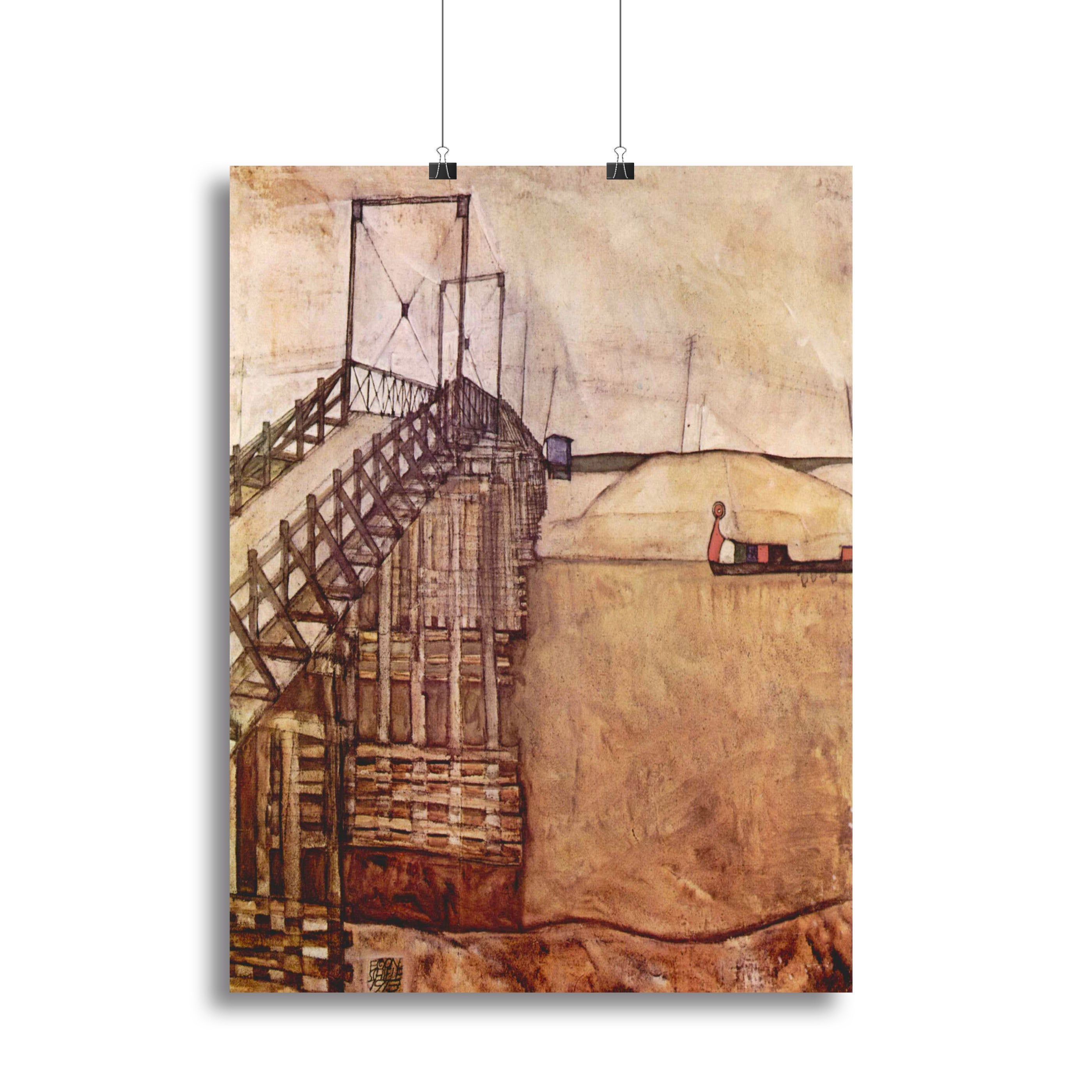 The Bridge by Egon Schiele Poster - Unframed