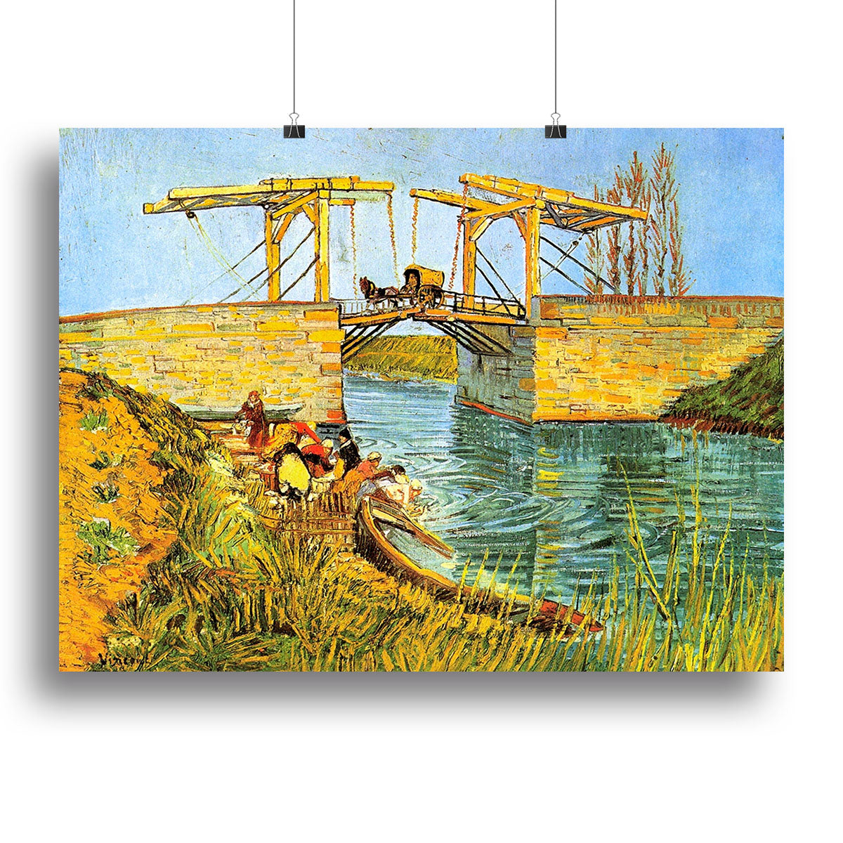 The Langlois Bridge at Arles by Van Gogh Poster - Unframed