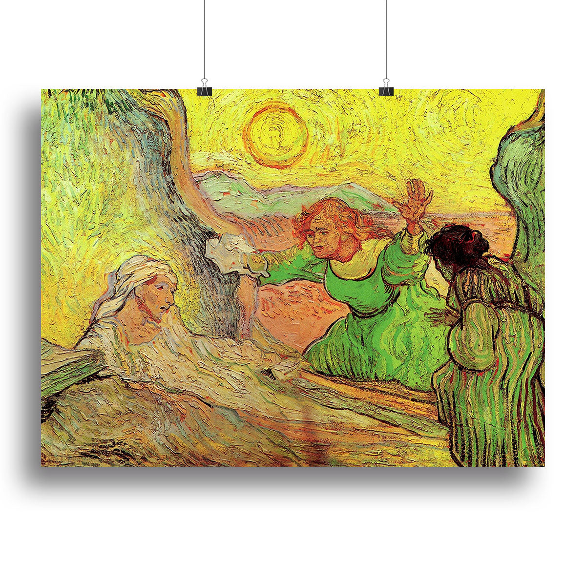 The Raising of Lazarus after Rembrandt by Van Gogh Poster - Unframed