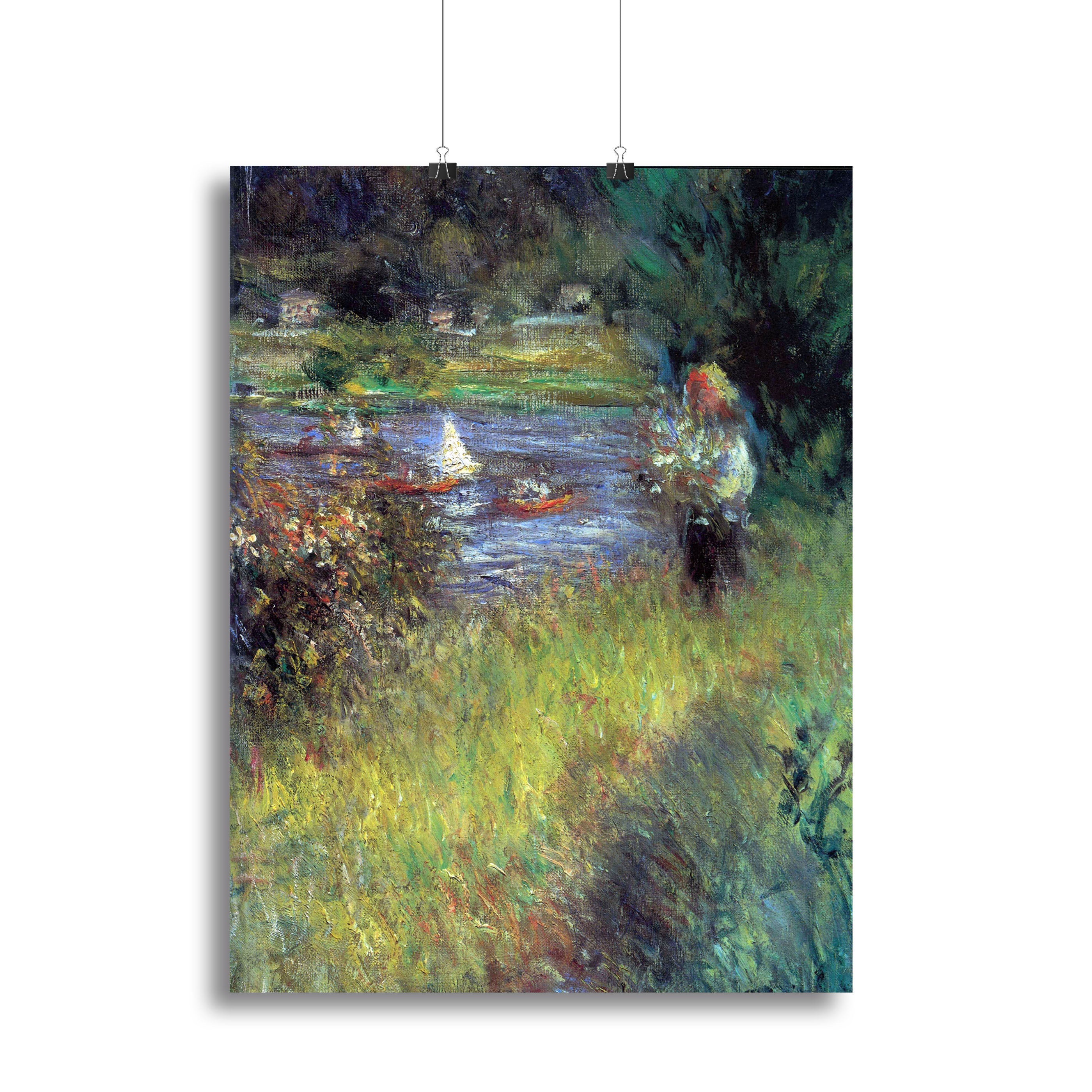 The Seine at Chatou Detail by Renoir Poster - Unframed