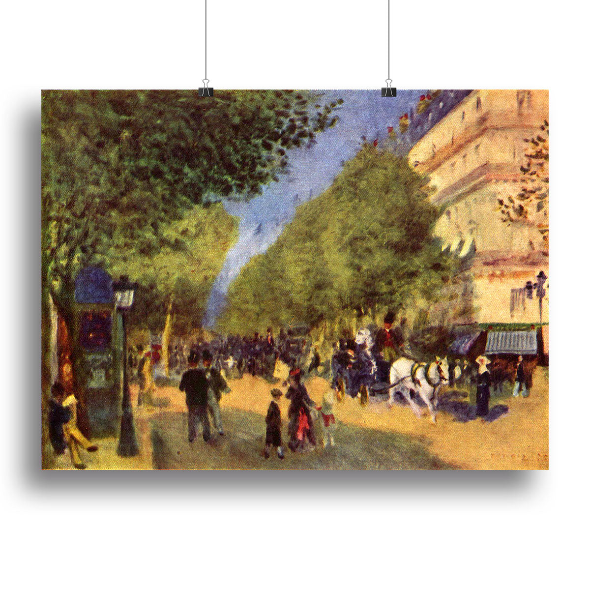 The big boulevards by Renoir Poster - Unframed