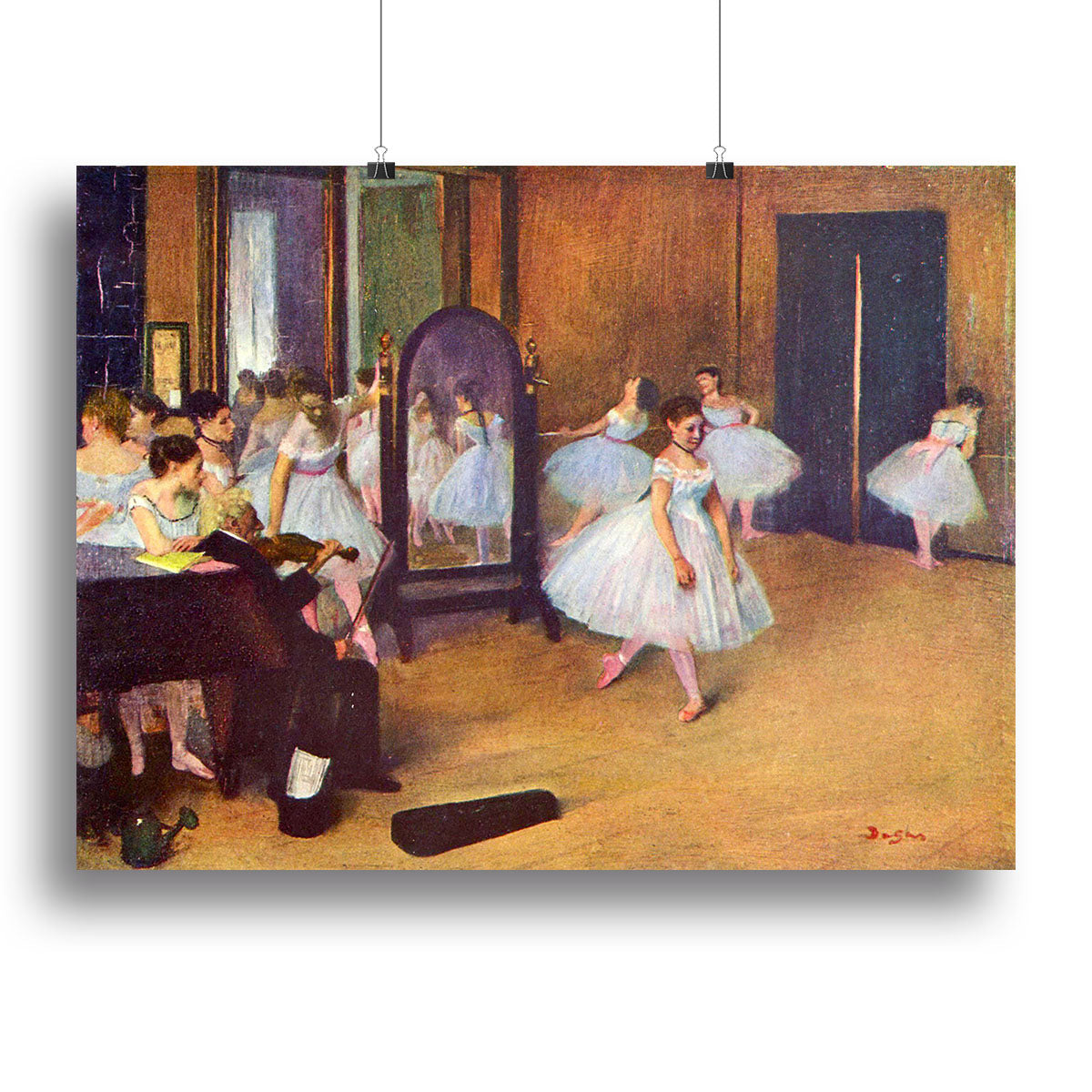 The dance hall by Degas Poster - Unframed