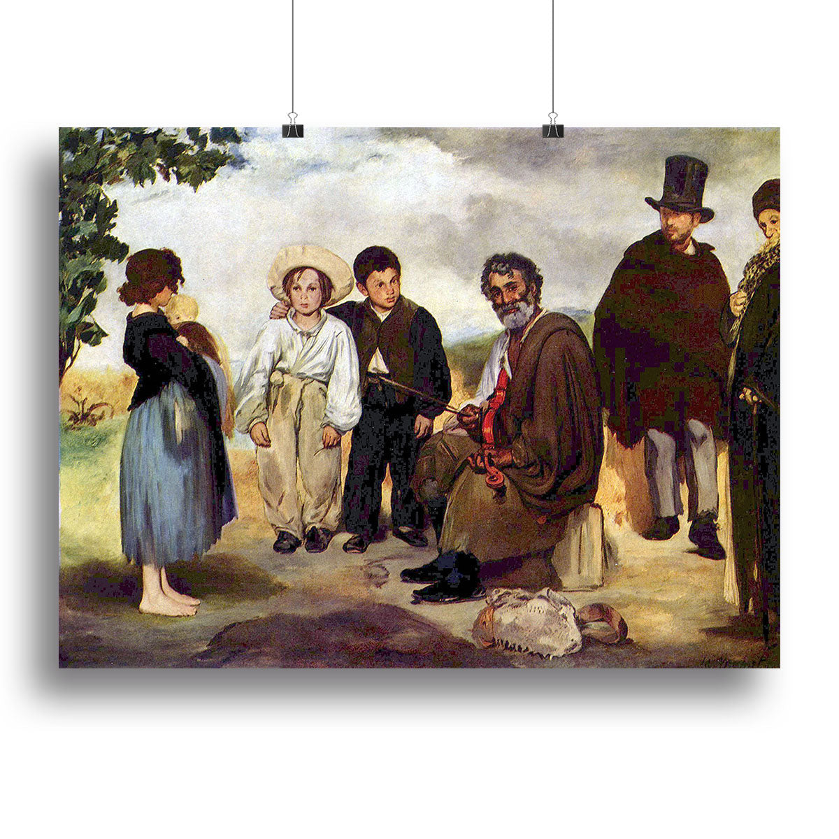 The old musician by Manet Poster - Unframed