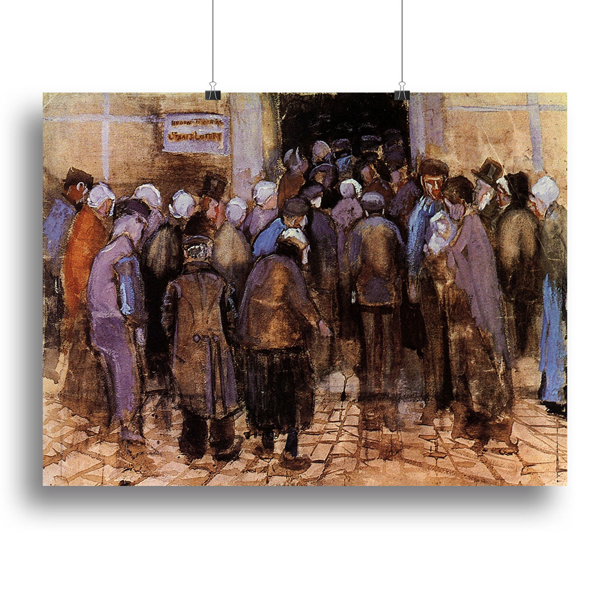 The poor and money by Van Gogh Poster - Unframed