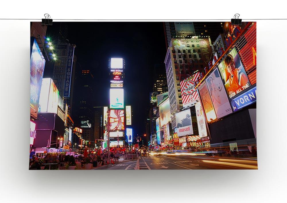 Times Square featured with Broadway Theaters Poster - Unframed