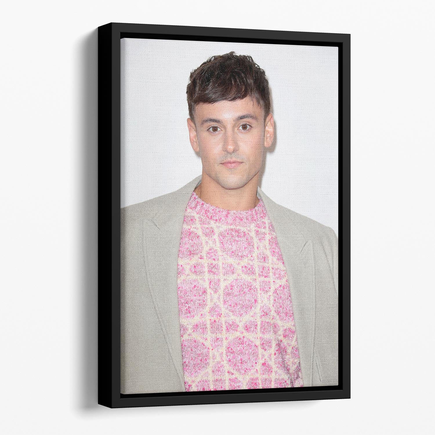 Tom Daley at GQ Men of the Year awards Floating Framed Canvas - Canvas Art Rocks - 1