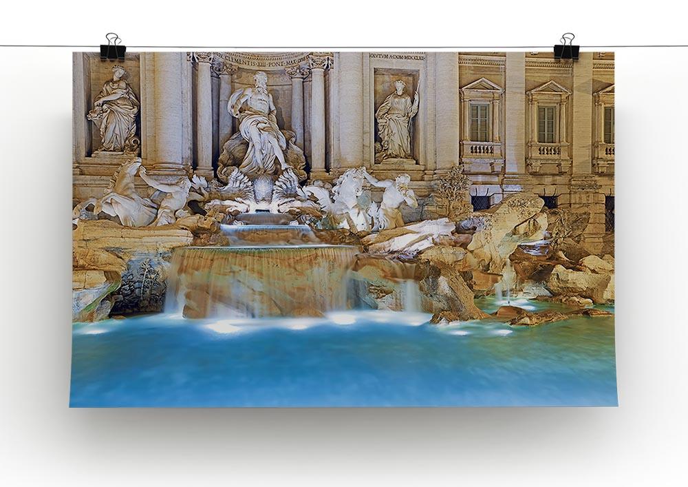 Trevi Fountain Rome Poster - Unframed