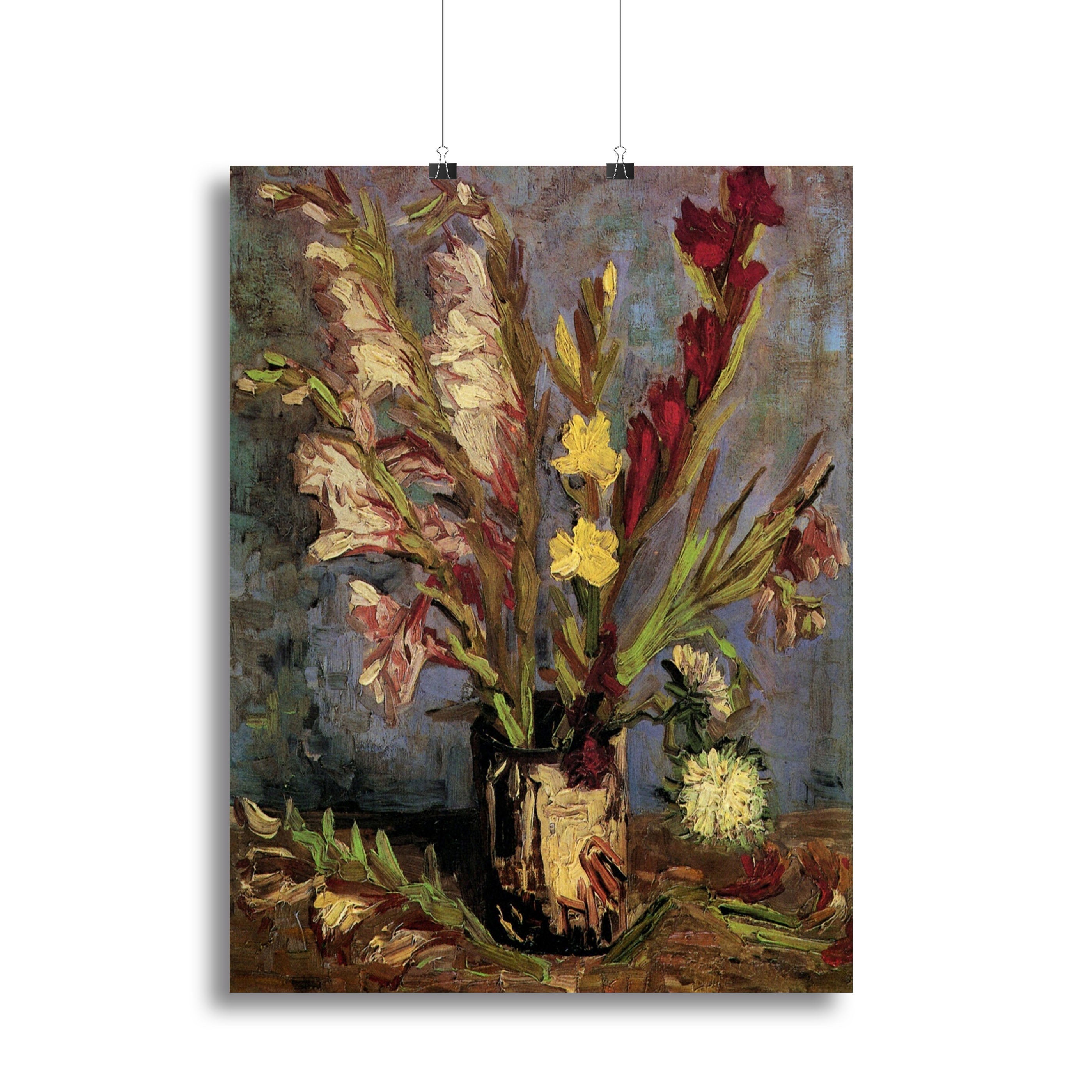 Vase with Gladioli 4 by Van Gogh Poster - Unframed