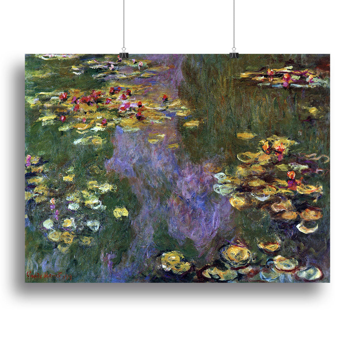 Water Lily Pond Giverny by Monet Poster - Unframed