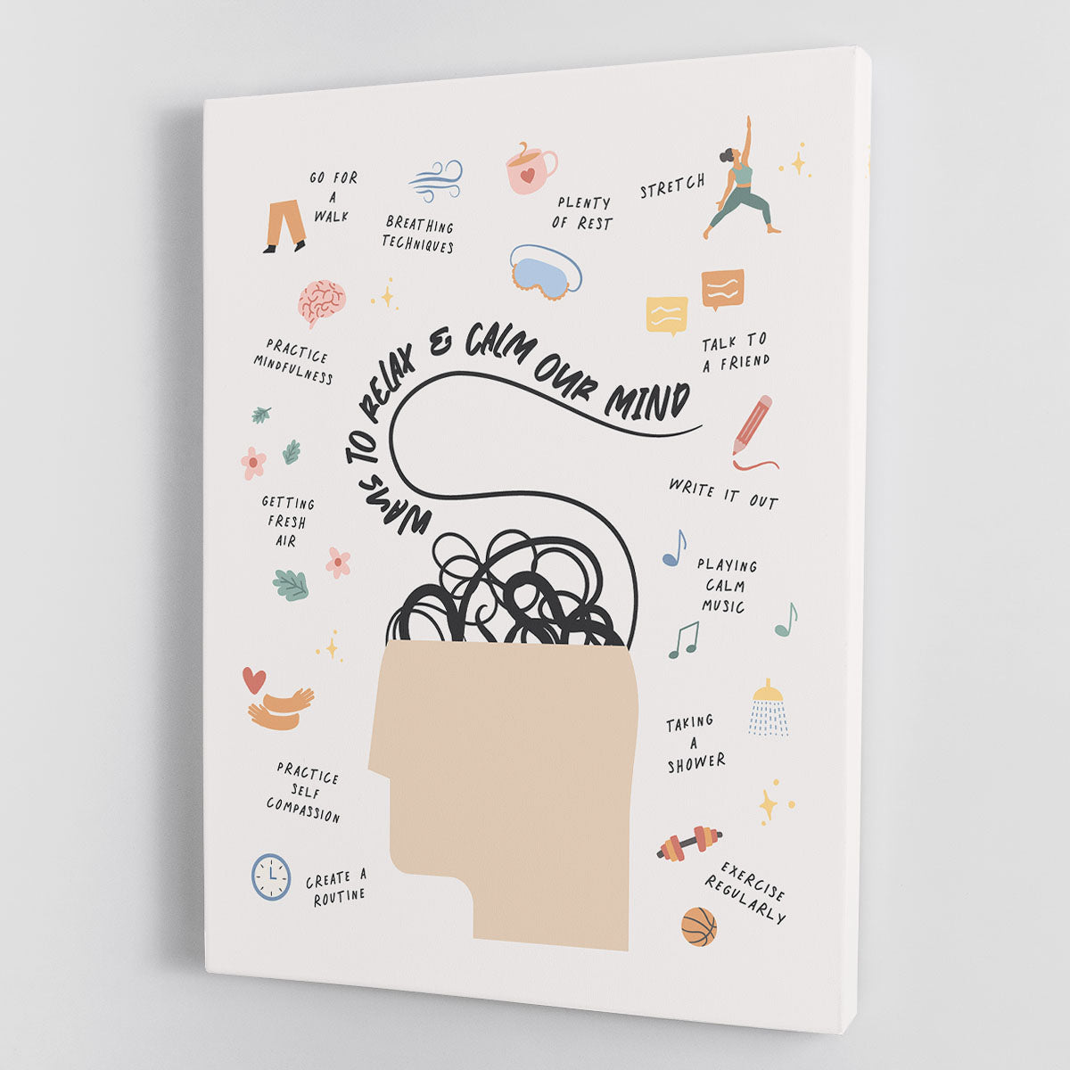 Way To Calm Mind Canvas Print or Poster - Canvas Art Rocks - 1