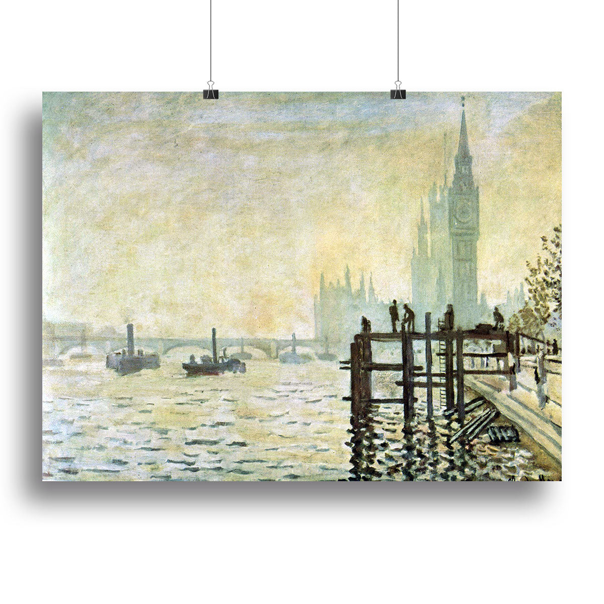 Westminster Bridge in London by Monet Poster - Unframed