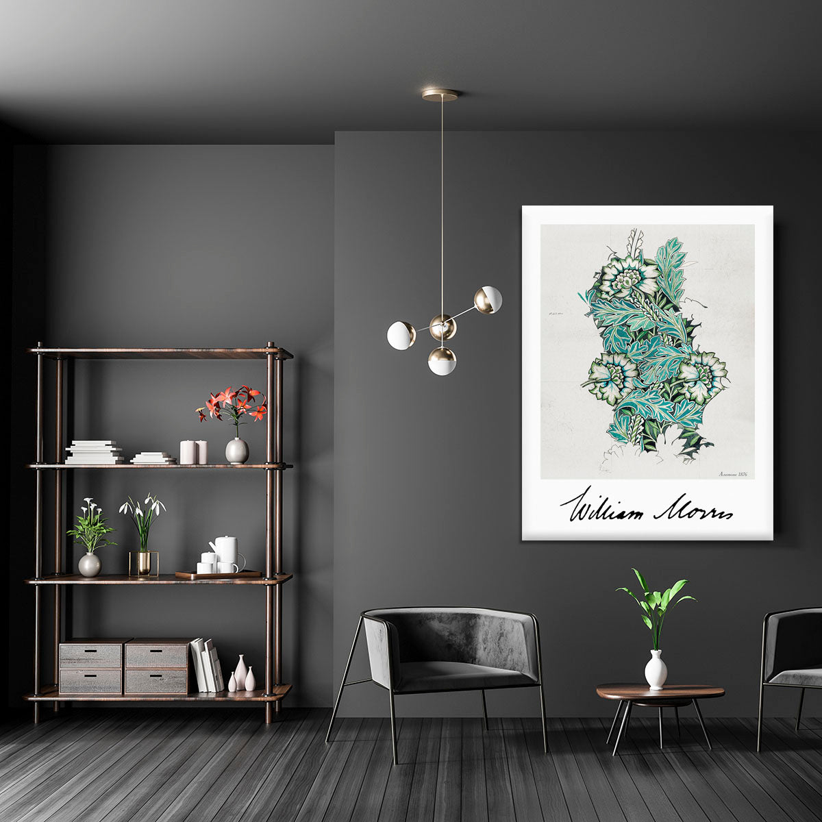 William Morris Anemone Canvas Print or Poster - Canvas Art Rocks - 5