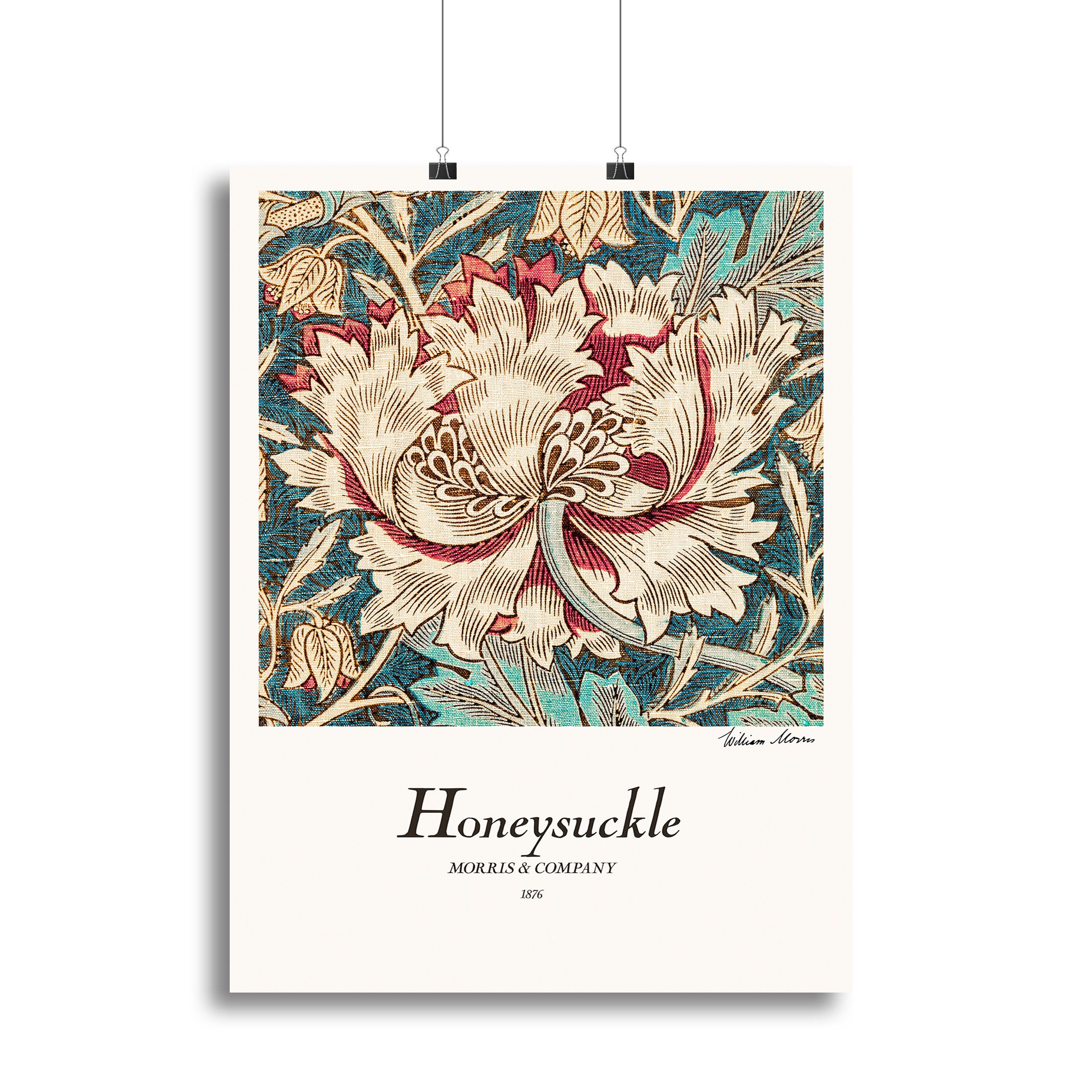William Morris Honeysuckle Poster - Unframed