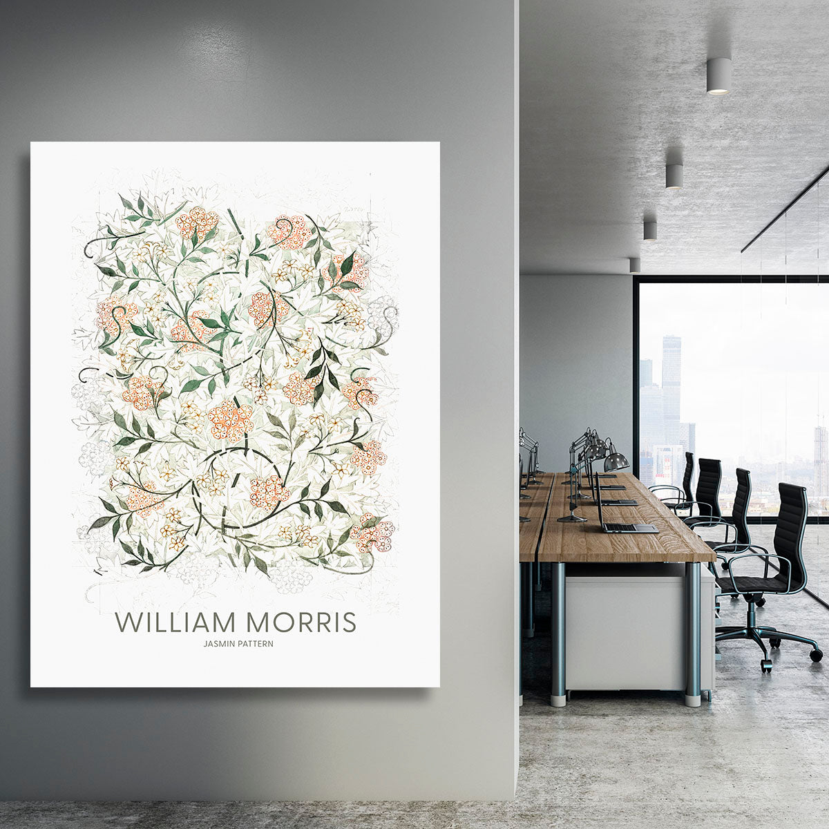 William Morris Jasmine Canvas Print or Poster - Canvas Art Rocks - 3