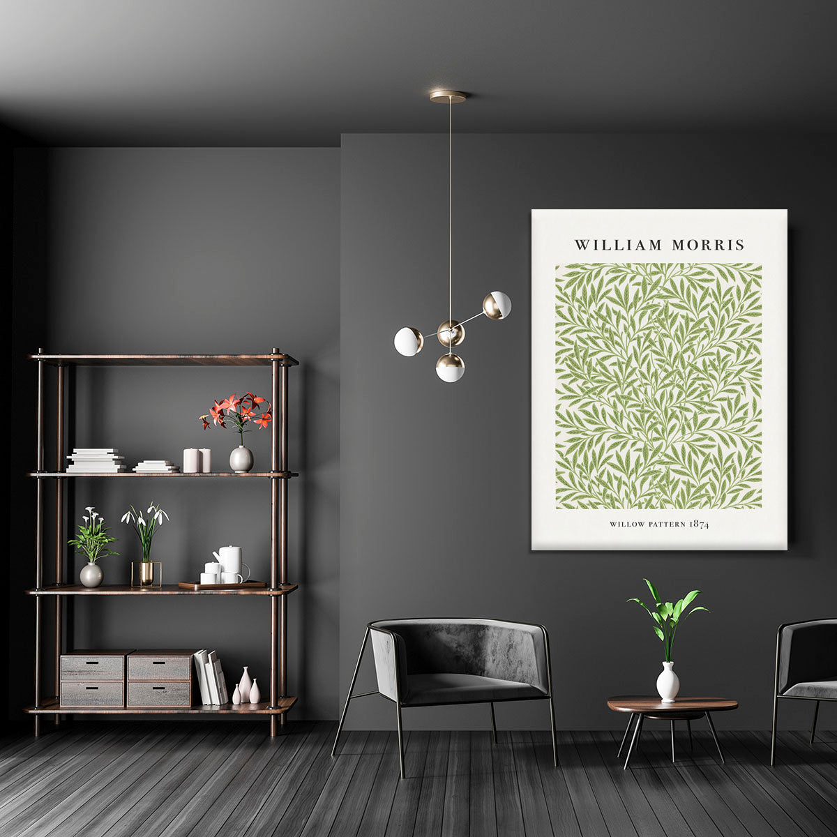 William Morris Willow Pattern Canvas Print or Poster - Canvas Art Rocks - 5