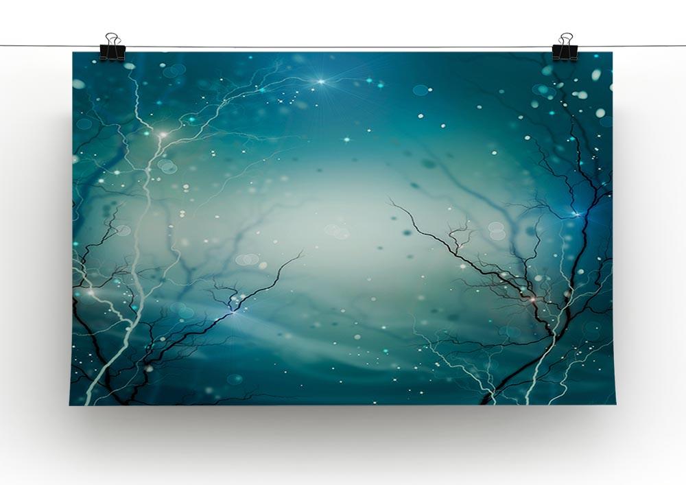 Winter Nature Abstract Poster - Unframed