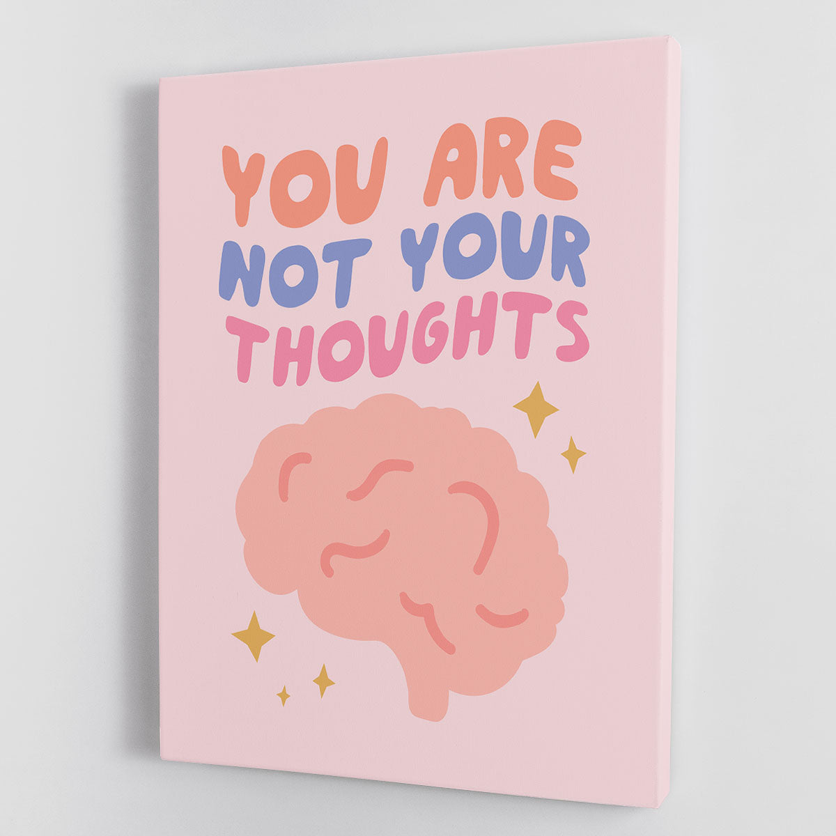 You Are Not Your Thoughts Brain Canvas Print or Poster - Canvas Art Rocks - 1