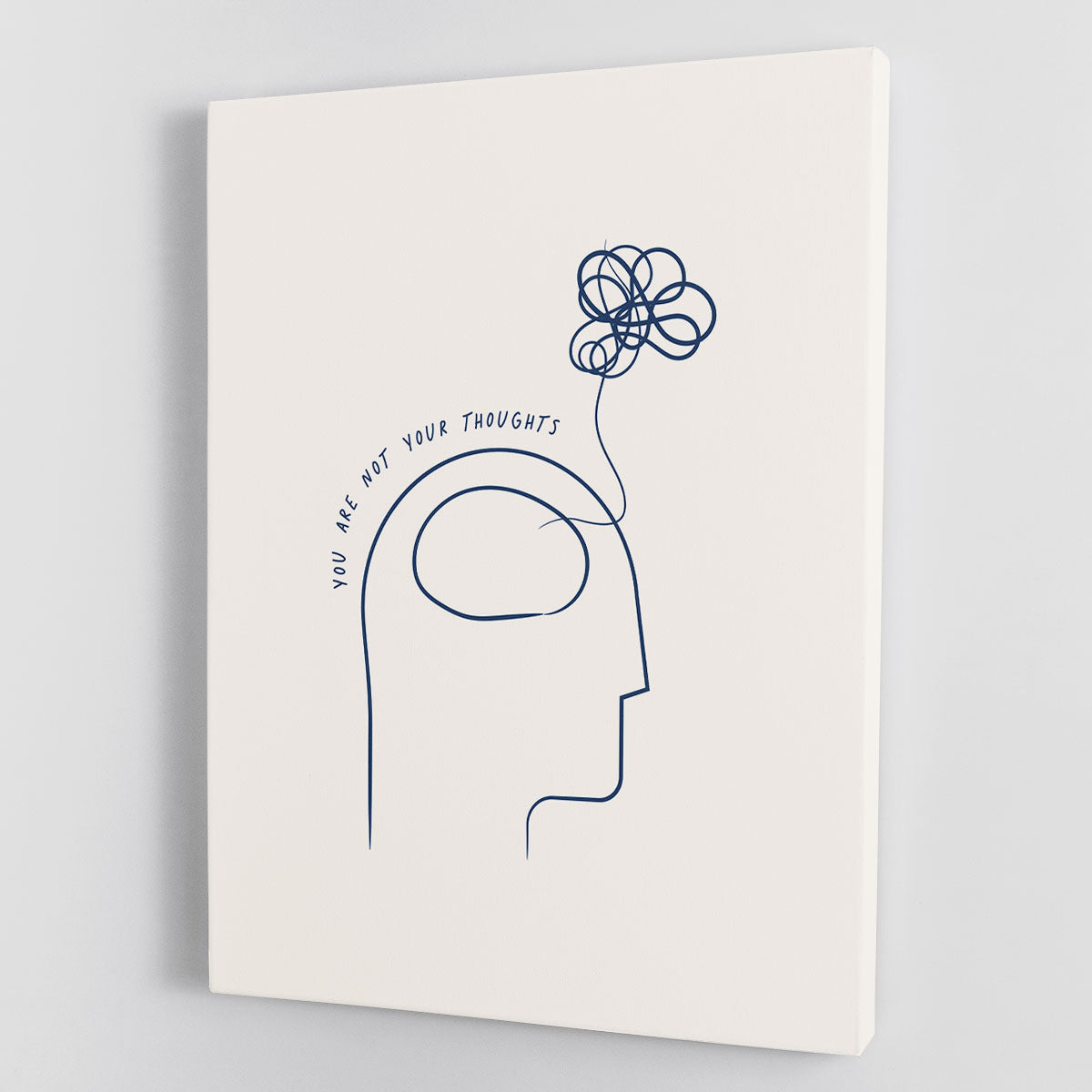 You Are Not Your Thoughts Canvas Print or Poster - Canvas Art Rocks - 1