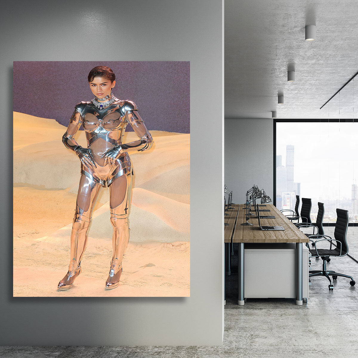 Zendaya at the premiere of Dune part two Canvas Print or Poster - Canvas Art Rocks - 3
