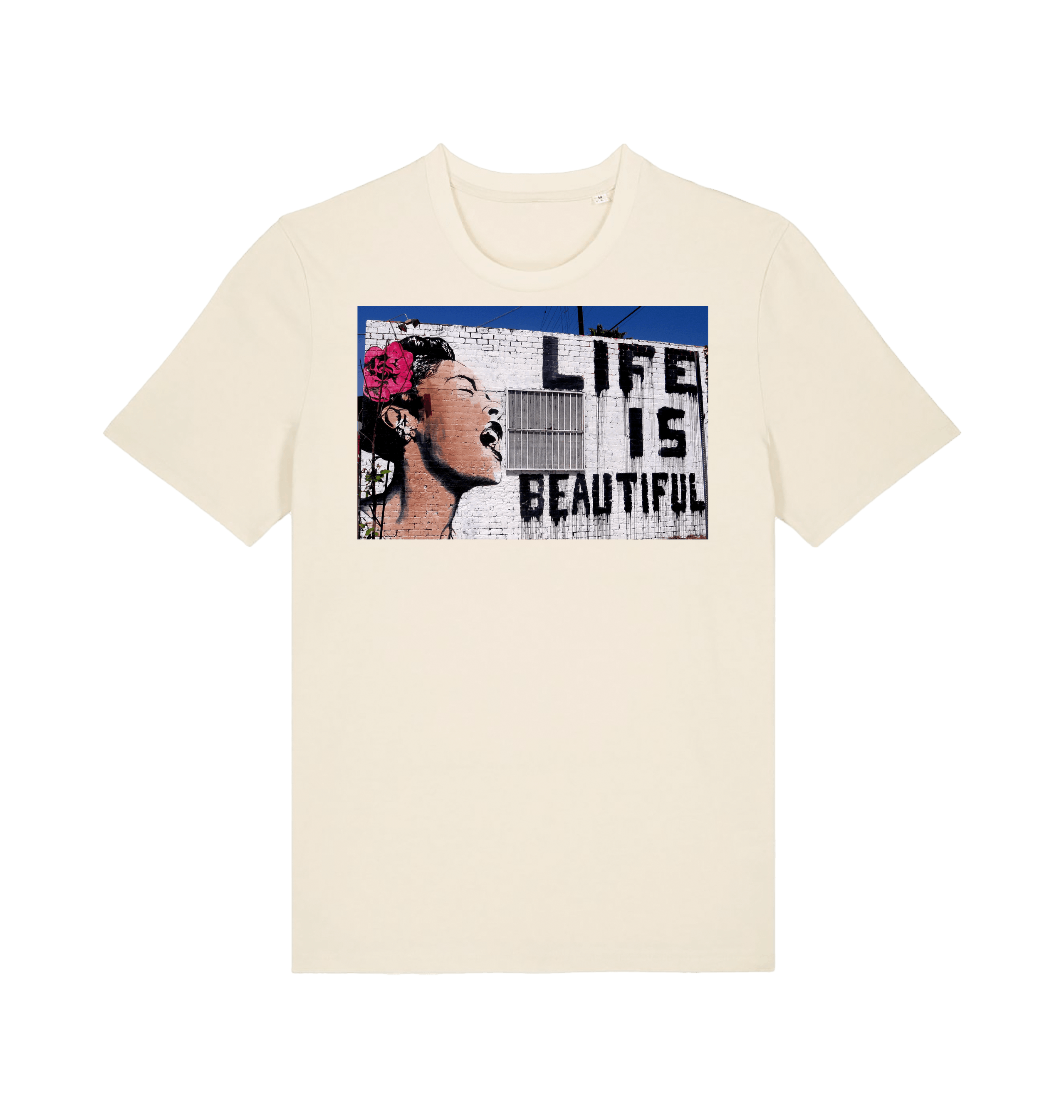 Natural Raw Printed T-shirt Front