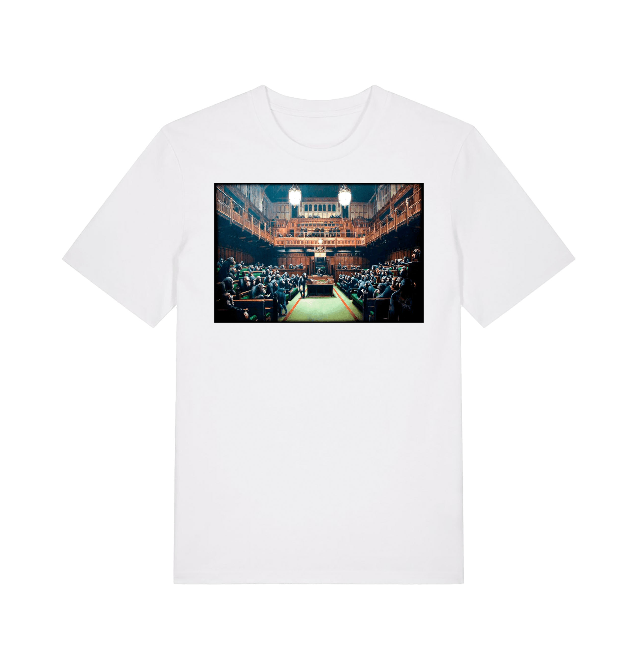 White Printed T-shirt Front