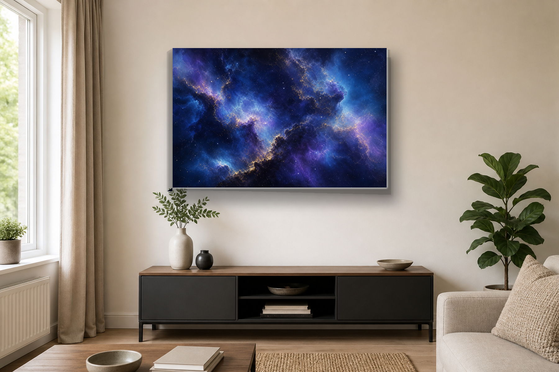 Deep Space Nebula Canvas Print