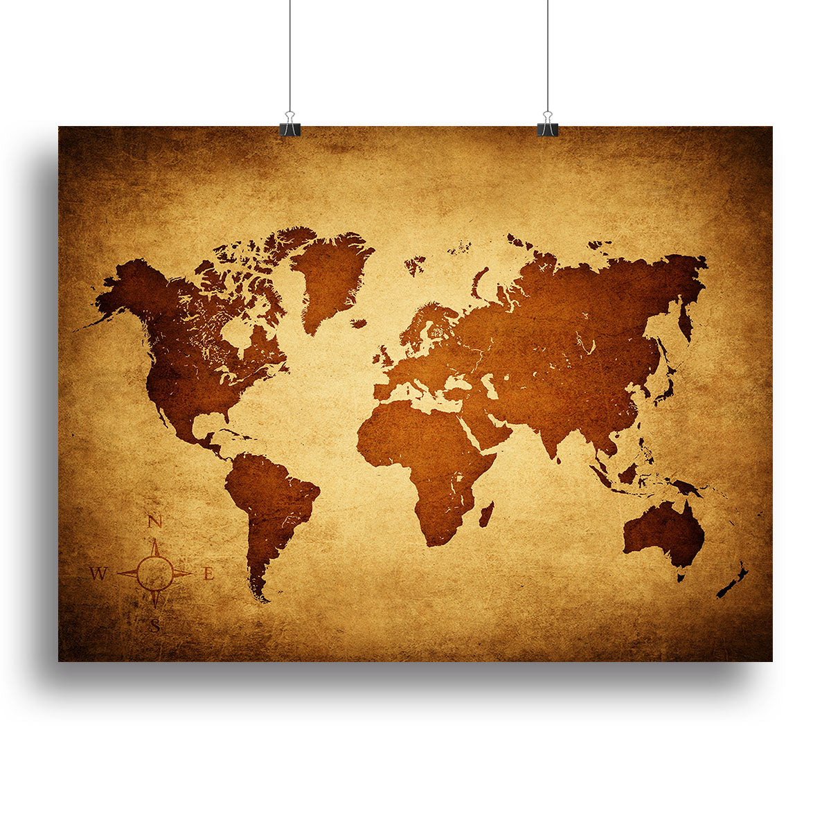 old map of the world Poster - Unframed