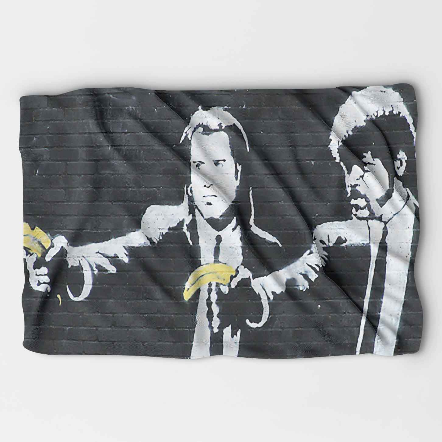 Banksy Pulp Fiction Banana Guns Blanket