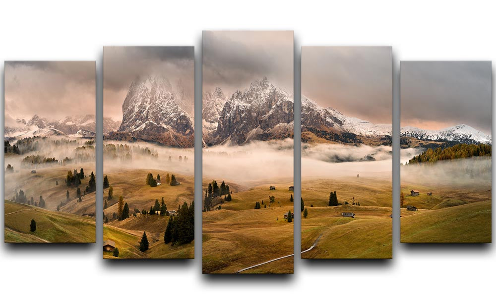 Dolomites Myths 5 Split Panel Canvas - Canvas Art Rocks - 1