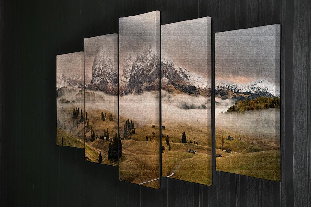 Dolomites Myths 5 Split Panel Canvas - Canvas Art Rocks - 2