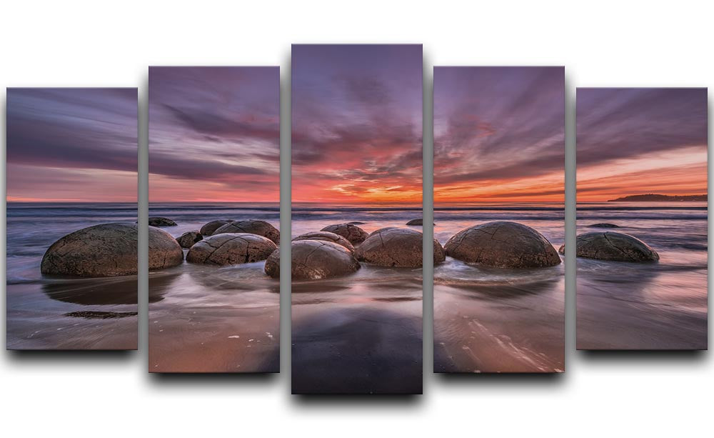 The Barrier 5 Split Panel Canvas - Canvas Art Rocks - 1